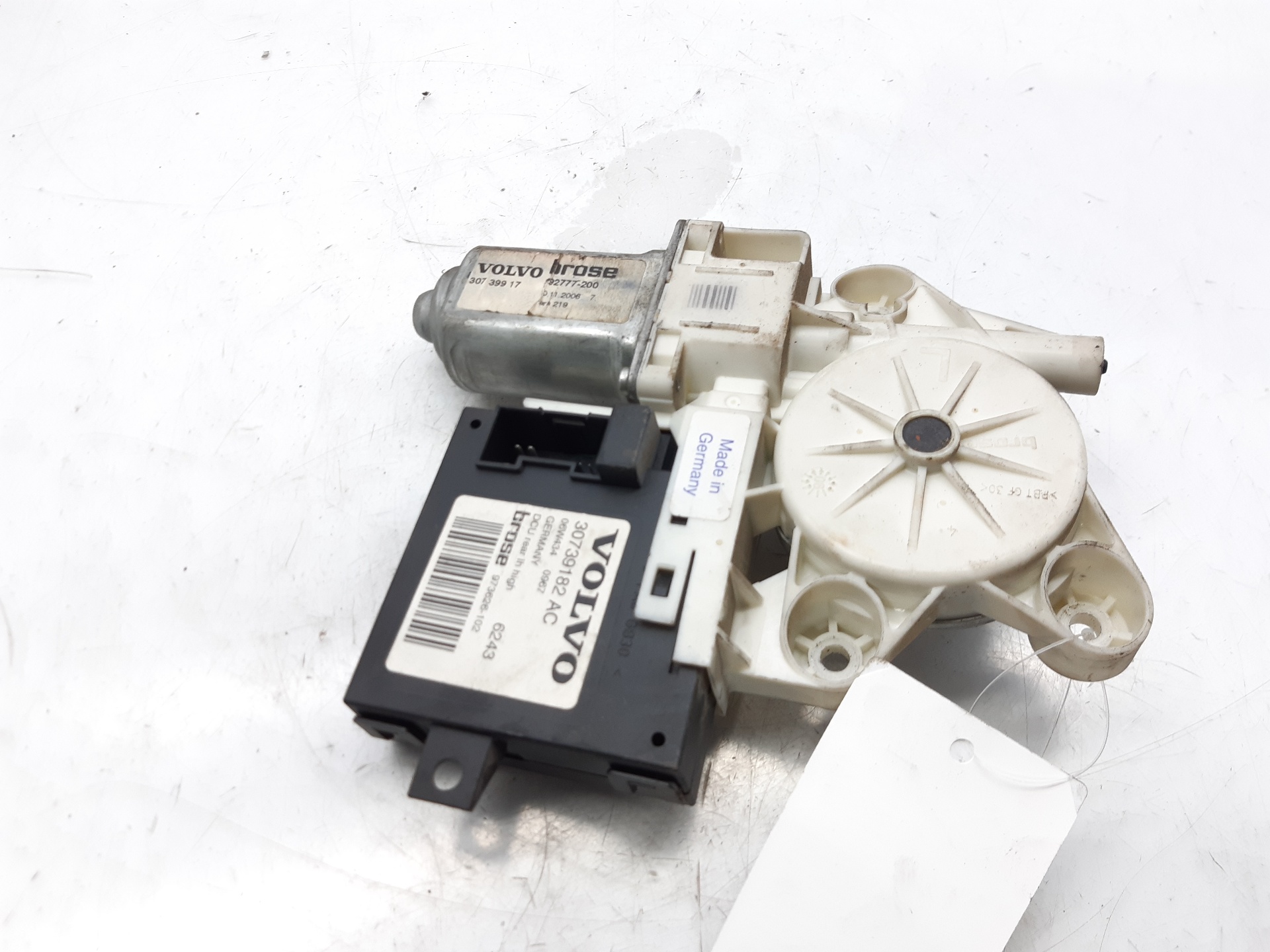 VOLVO S40 2 generation (2004-2012) Rear Left Door Window Control Motor 30739182AC 18655249