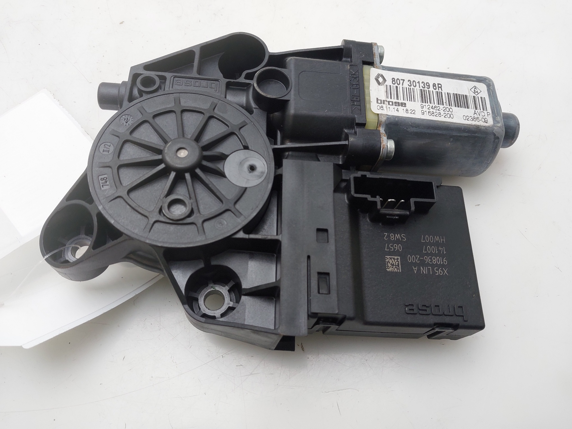 RENAULT Megane 3 generation (2008-2020) Motor de control geam ușă dreapta față 807301396R 24760318