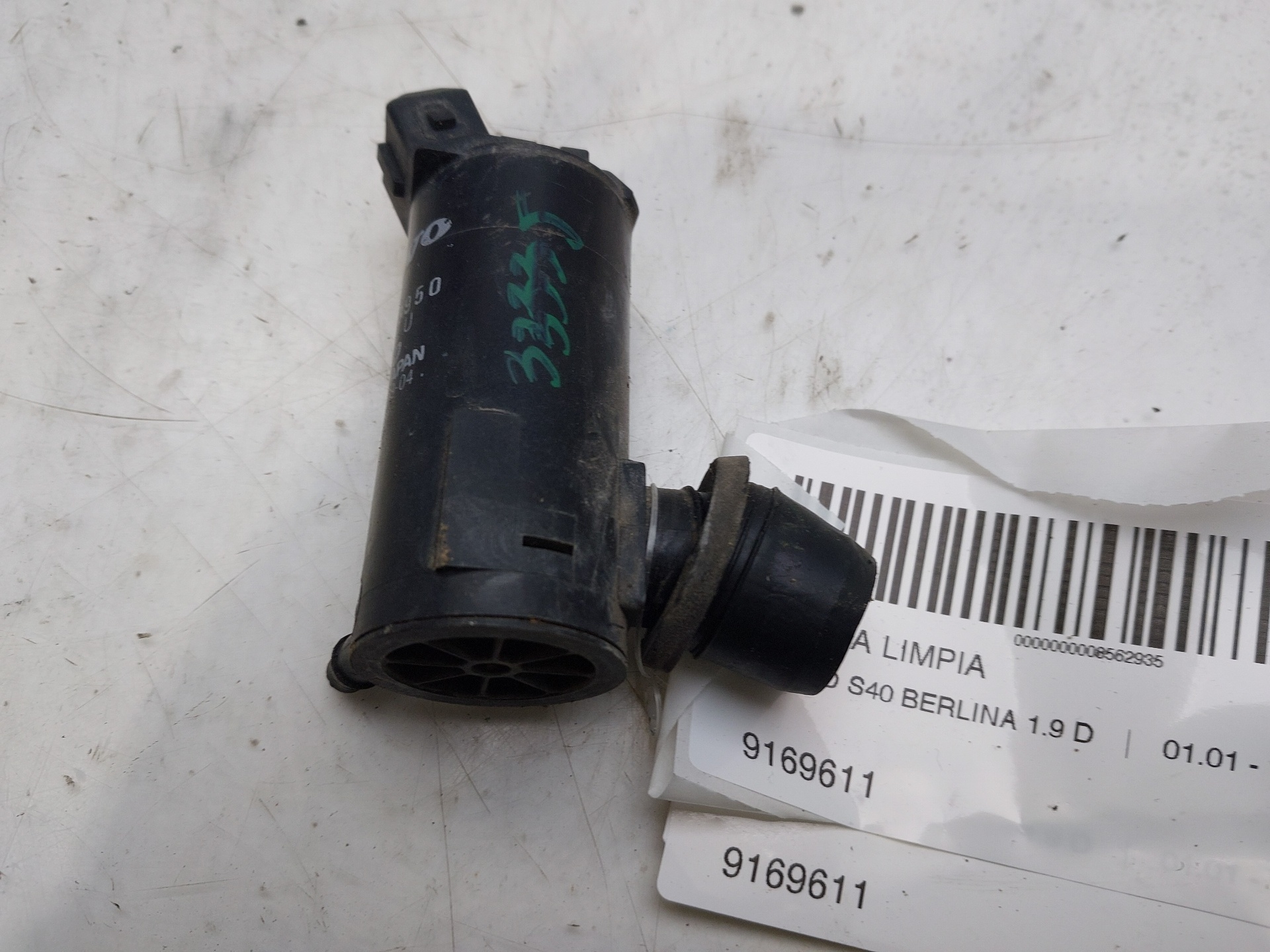 VOLVO S40 1 generation (1996-2004) Moteur de réservoir de laveuse 9169611 24151026