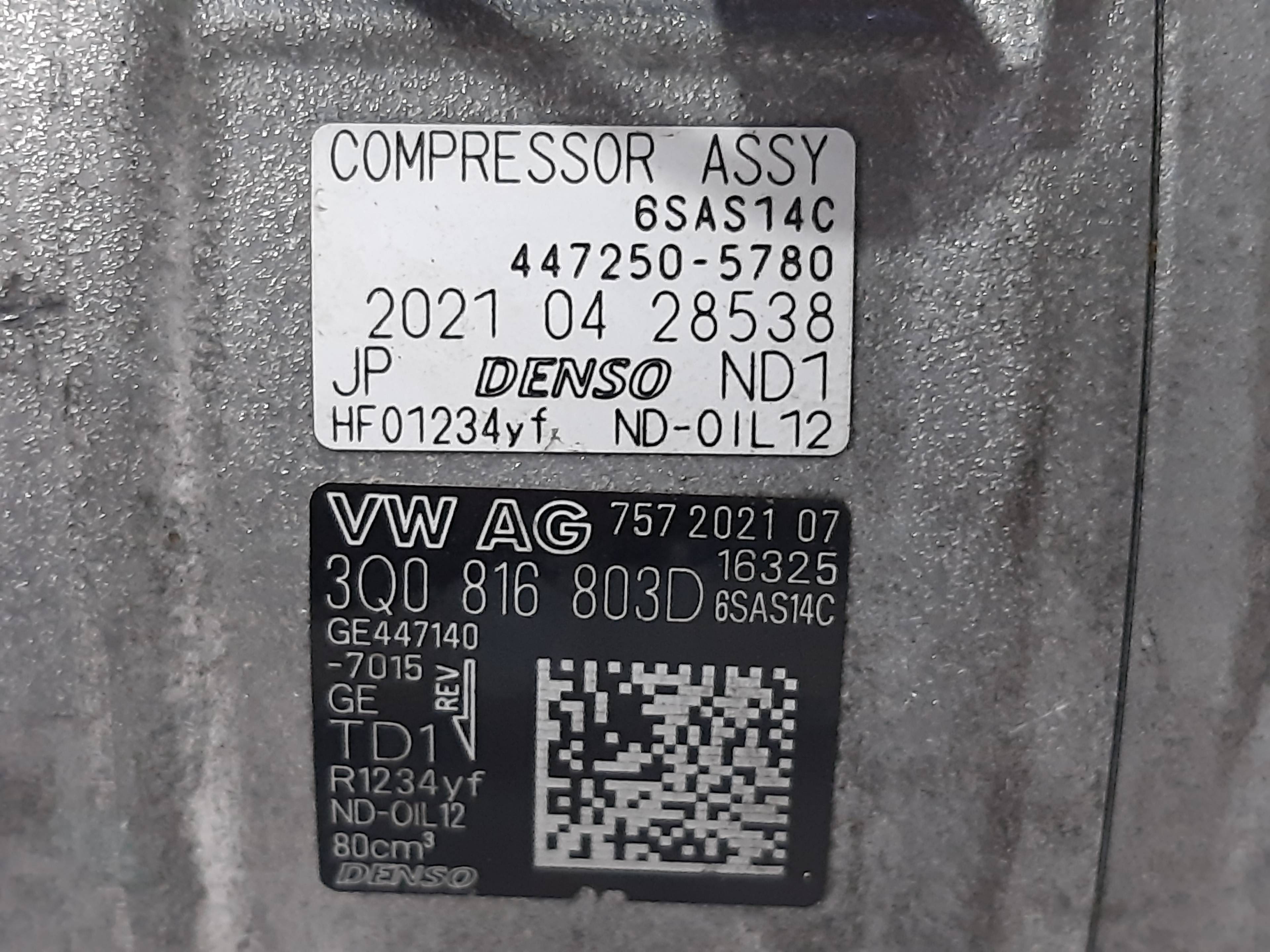 SEAT Alhambra 2 generation (2010-2021) Air Condition Pump 3Q0816803D 22465197