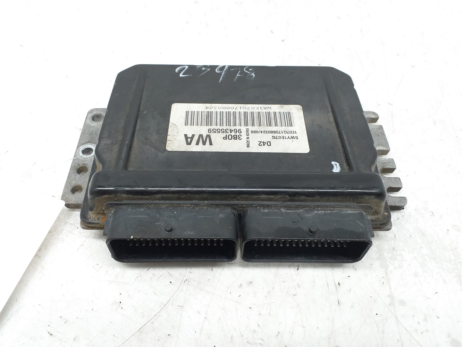 DAEWOO Kalos 1 generation (2002-2020) Calculateur d'unité de commande du moteur 96435559 22759877