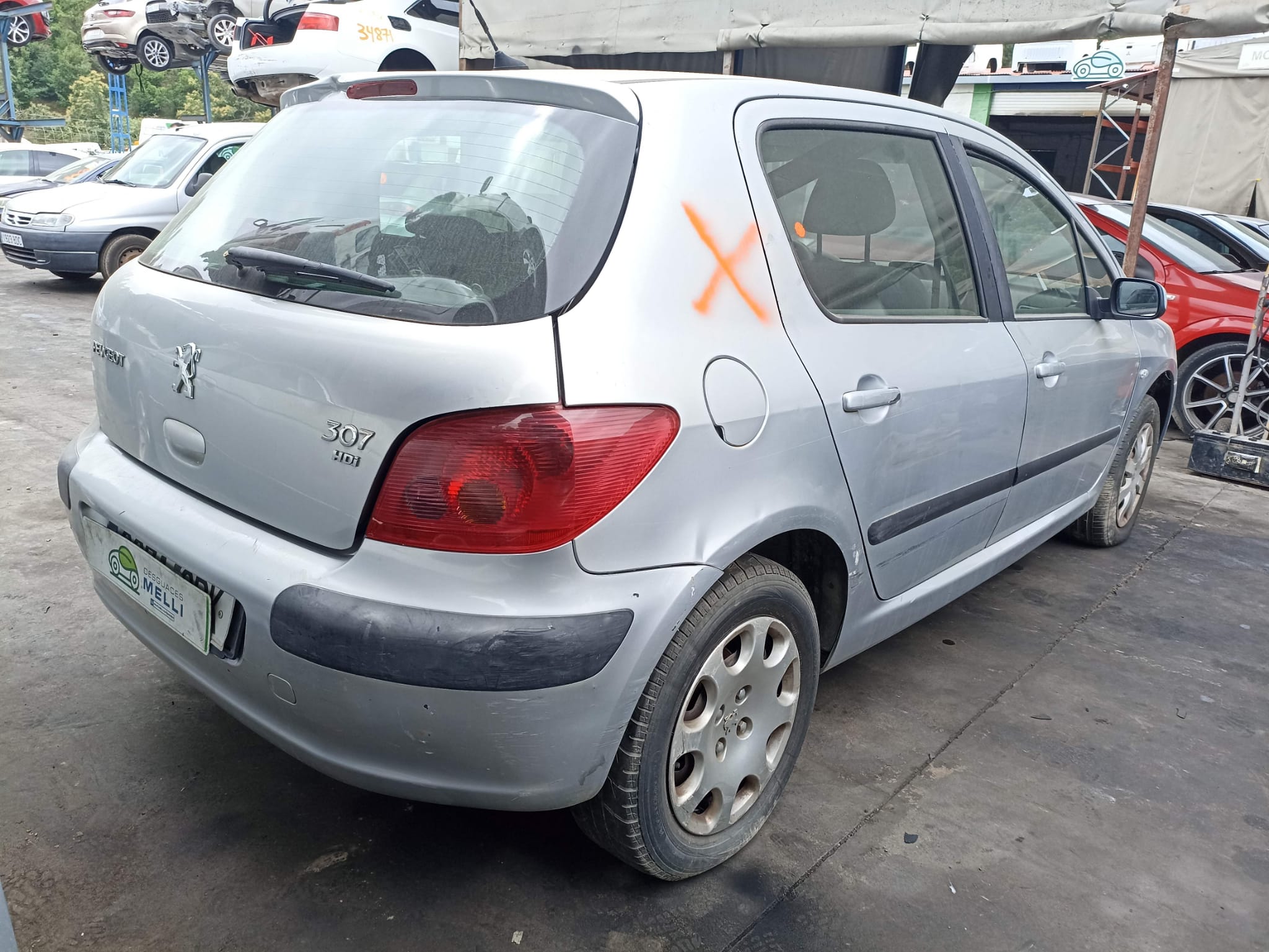 PEUGEOT 307 1 generation (2001-2008) Замок задней левой двери 913786 25422019