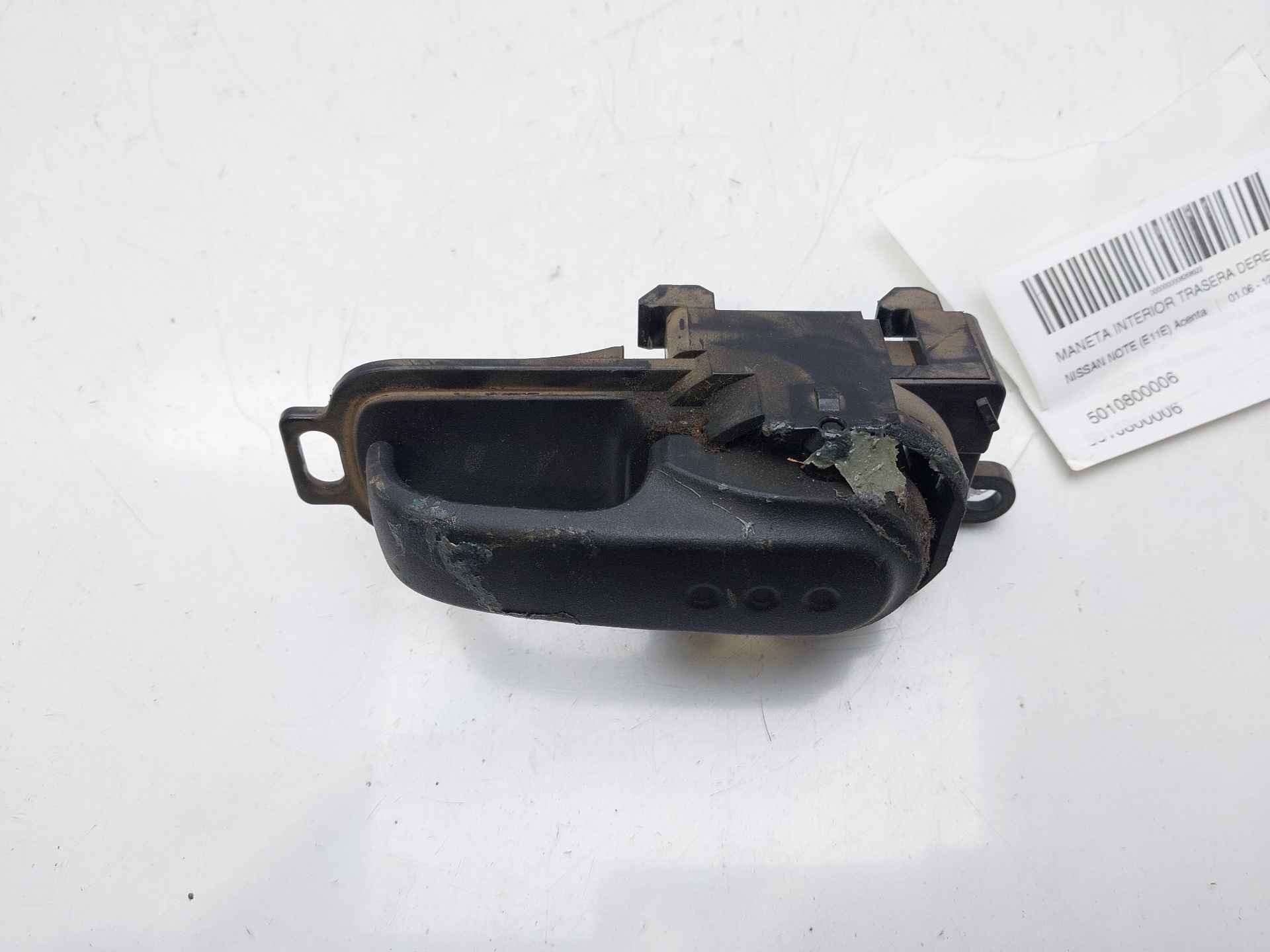 NISSAN Note 1 generation (2005-2014) Labais aizmugures iekšējais atvēršanas rokturis 5010800006 22341965