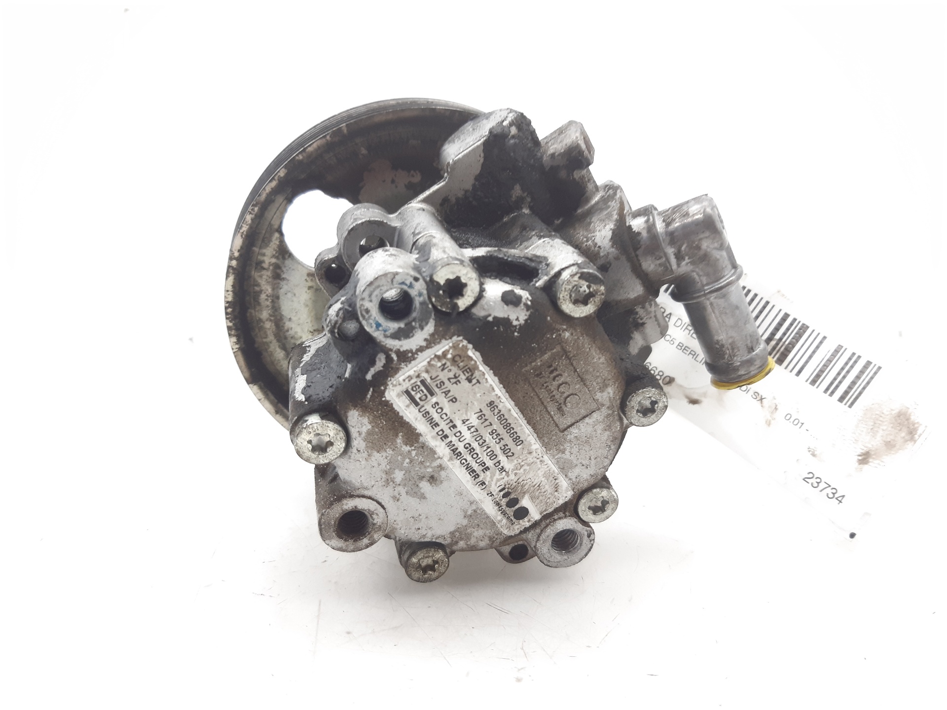 CITROËN C5 1 generation (2001-2008) Power Steering Pump 9636086680 18676916