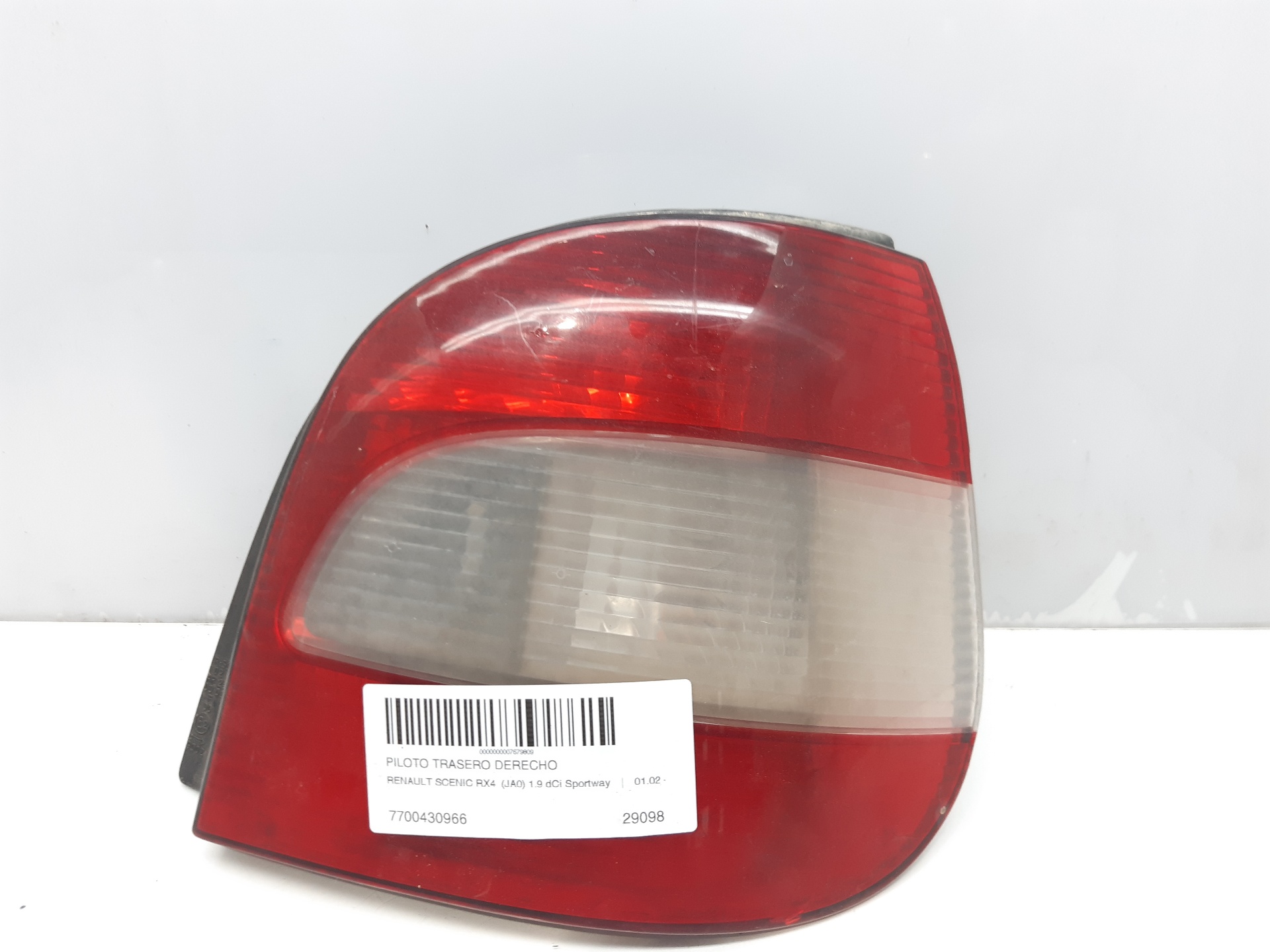 RENAULT Scenic 1 generation (1996-2003) Rear Right Taillight Lamp 7700430966 22460054
