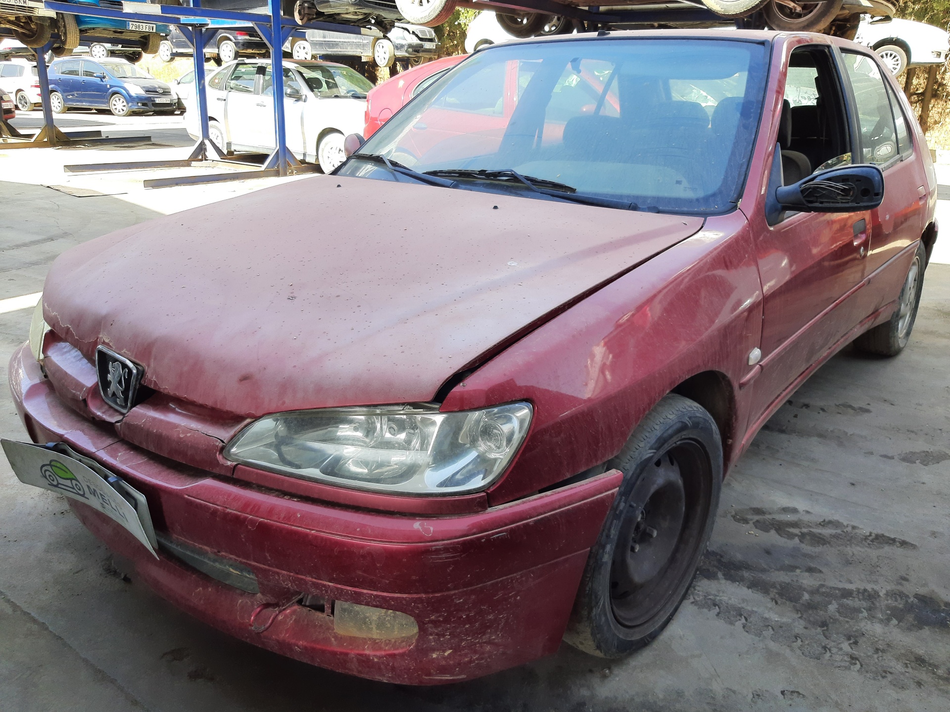 PEUGEOT 306 1 generation (1993-2002) Galinis kairys žibintas 6350H7 22440473