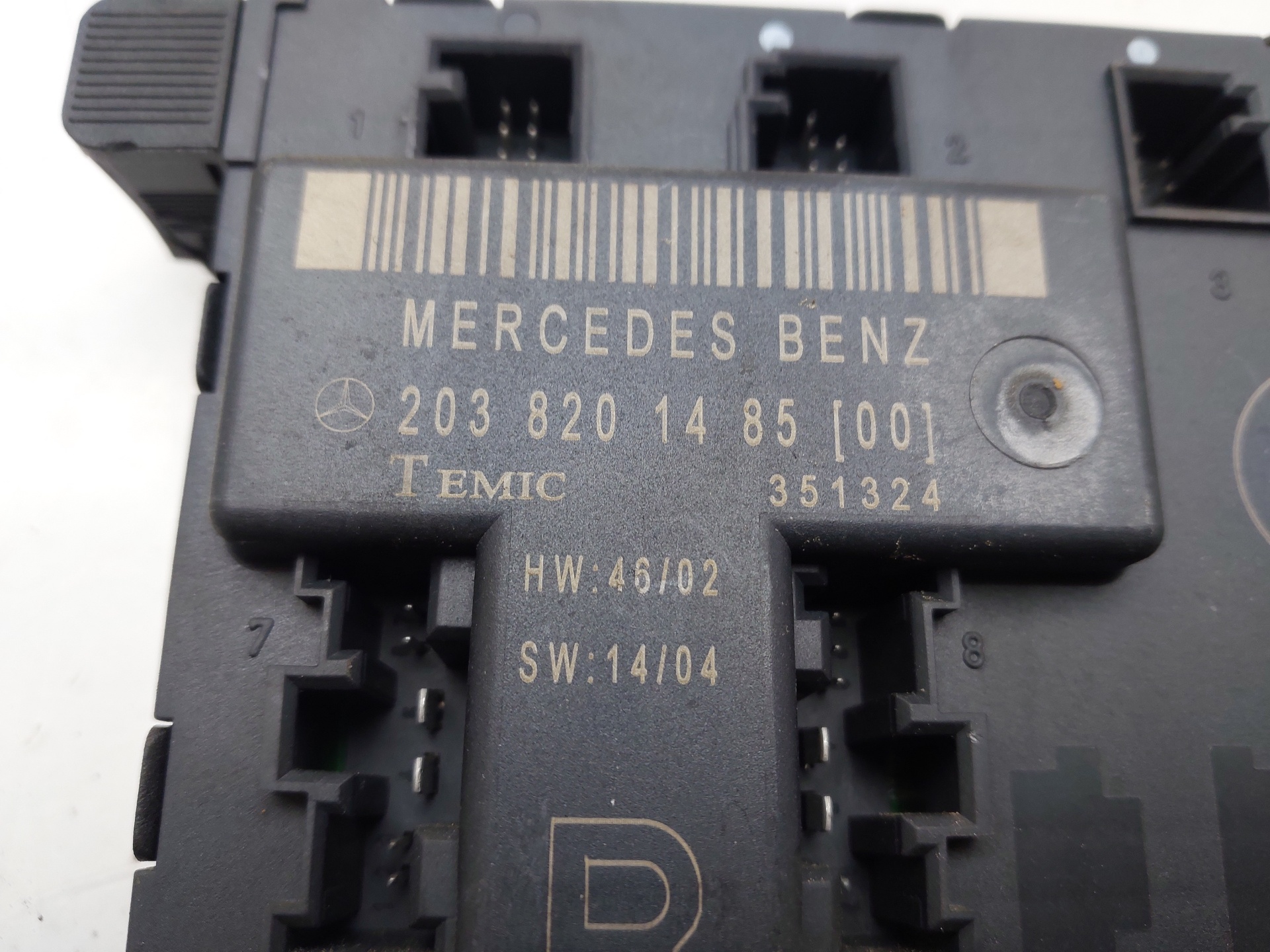 MERCEDES-BENZ C-Class W203/S203/CL203 (2000-2008) Kiti valdymo blokai 2038201485 24073594