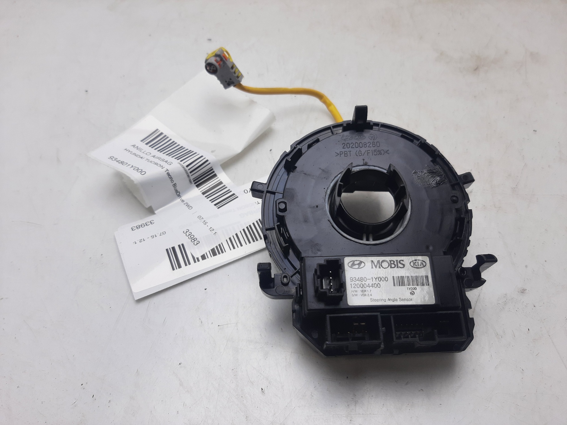 HYUNDAI ix35 1 generation (2009-2015) Ratt Slip Ring Squib 934801Y000 23842717