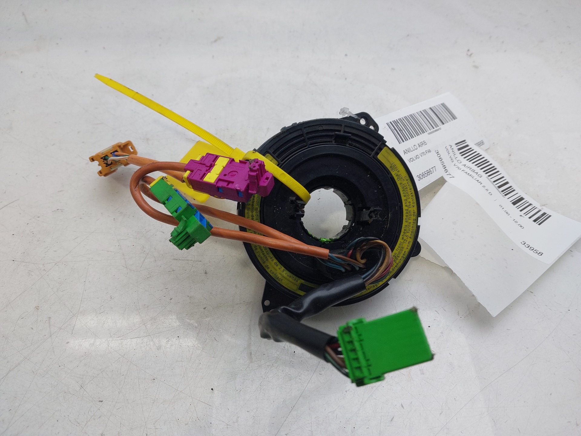 VOLVO V70 2 generation (2000-2008) Steering Wheel Slip Ring Squib 30658677 23651983