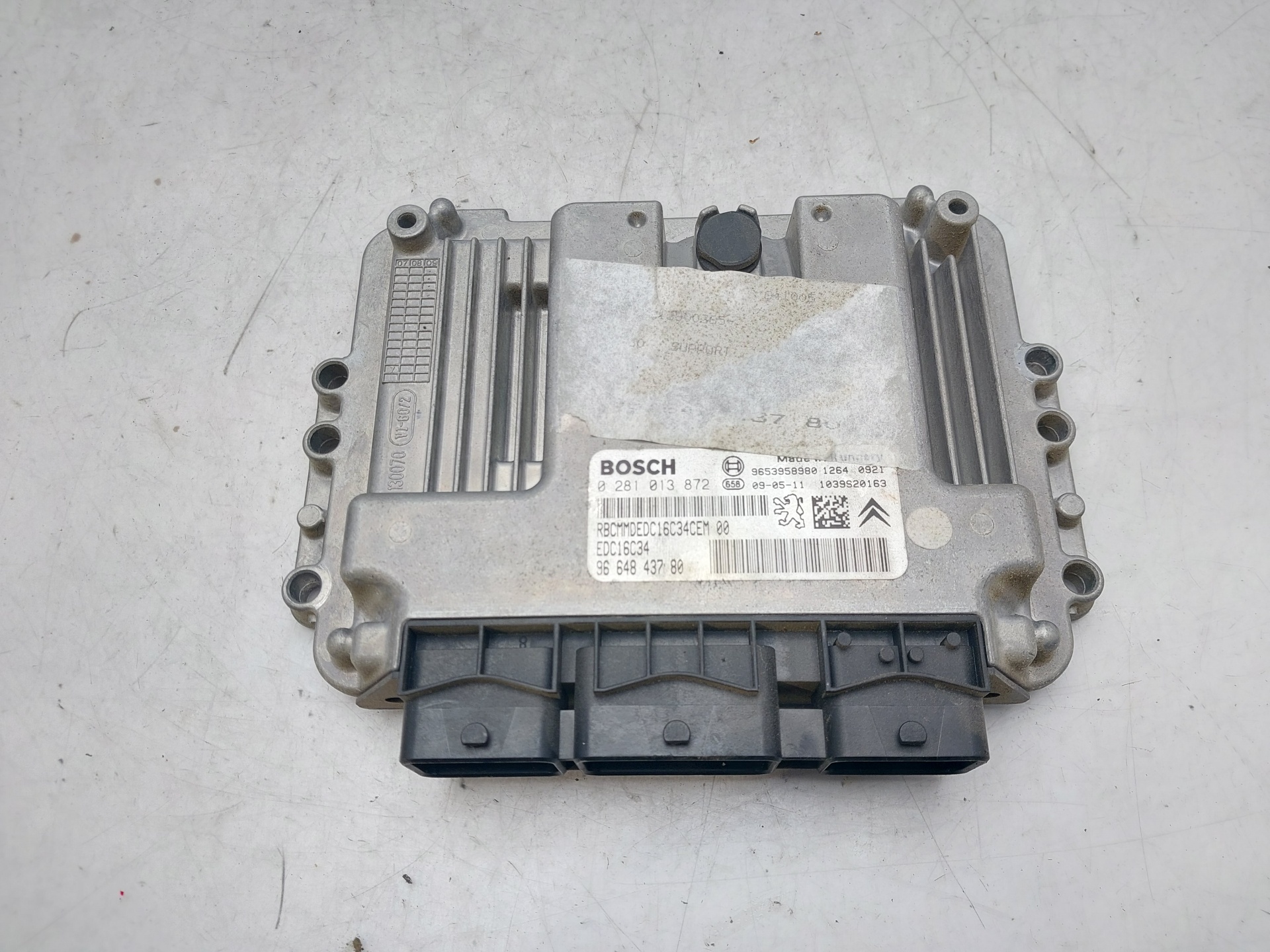 CITROËN C4 1 generation (2004-2011) Unitate de control motor 9664843780 23013757