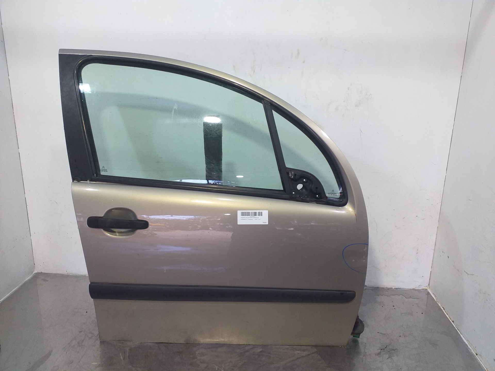 CITROËN C3 1 generation (2002-2010) Priekinės dešinės durys 9004Y7 23996189