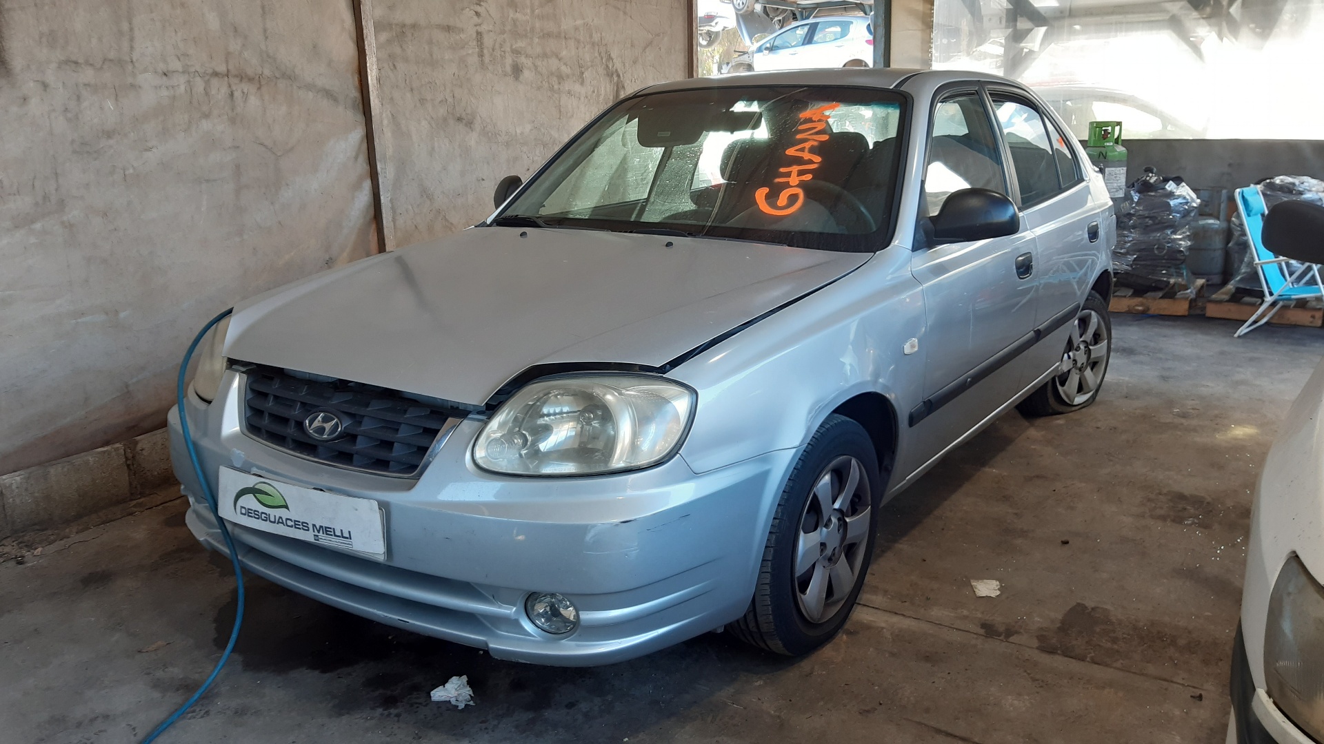 HYUNDAI Accent LC (1999-2013) Priekinių dešinių durų stiklo pakelėjas 8240425010 22026694