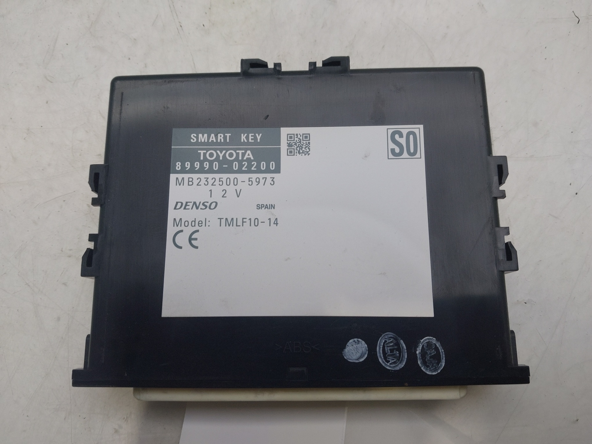 TOYOTA Auris Other Control Units 8999002200 24820068