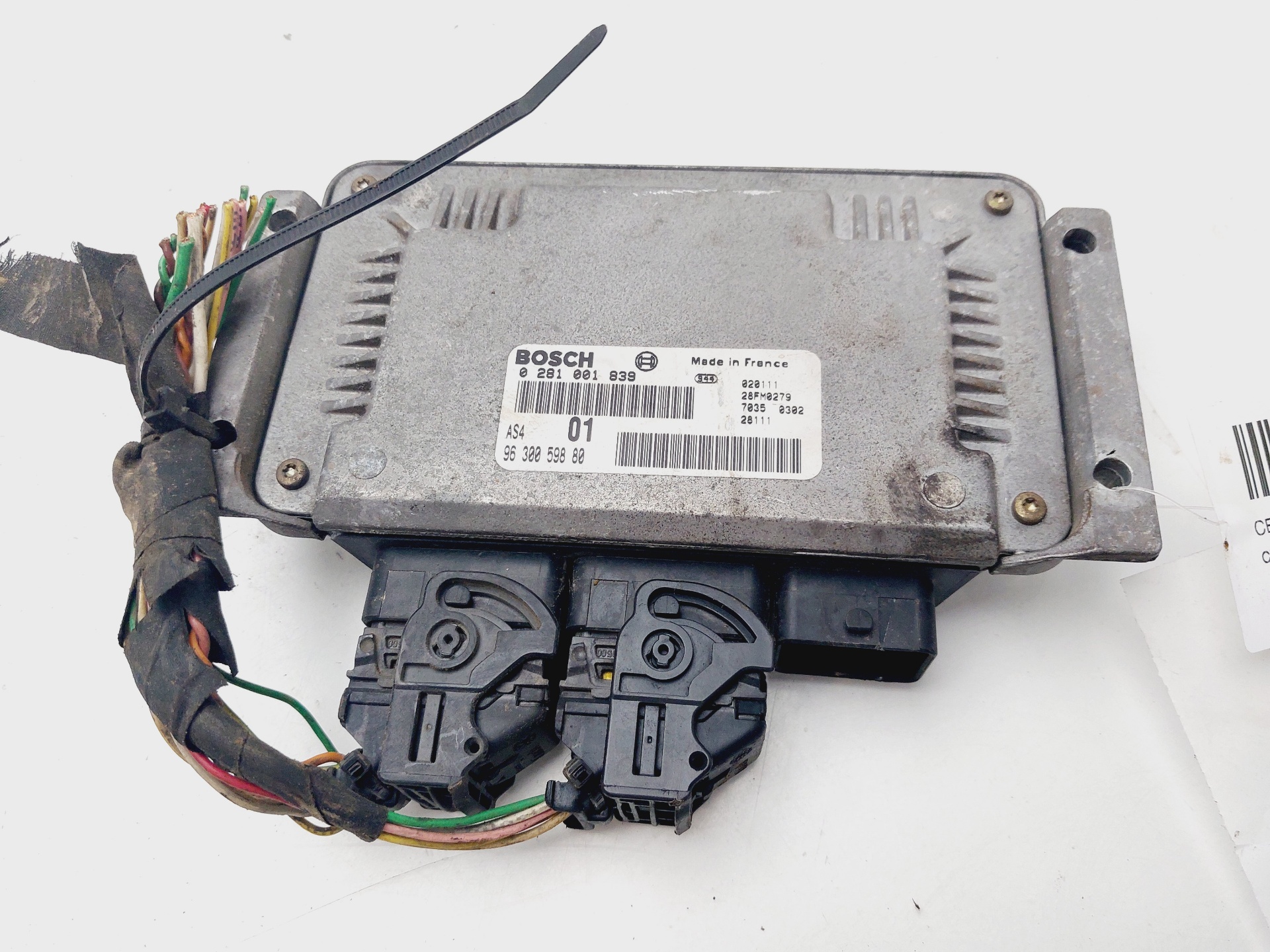 CITROËN Saxo 2 generation (1996-2004) Engine Control Unit ECU 9630059880 25590713