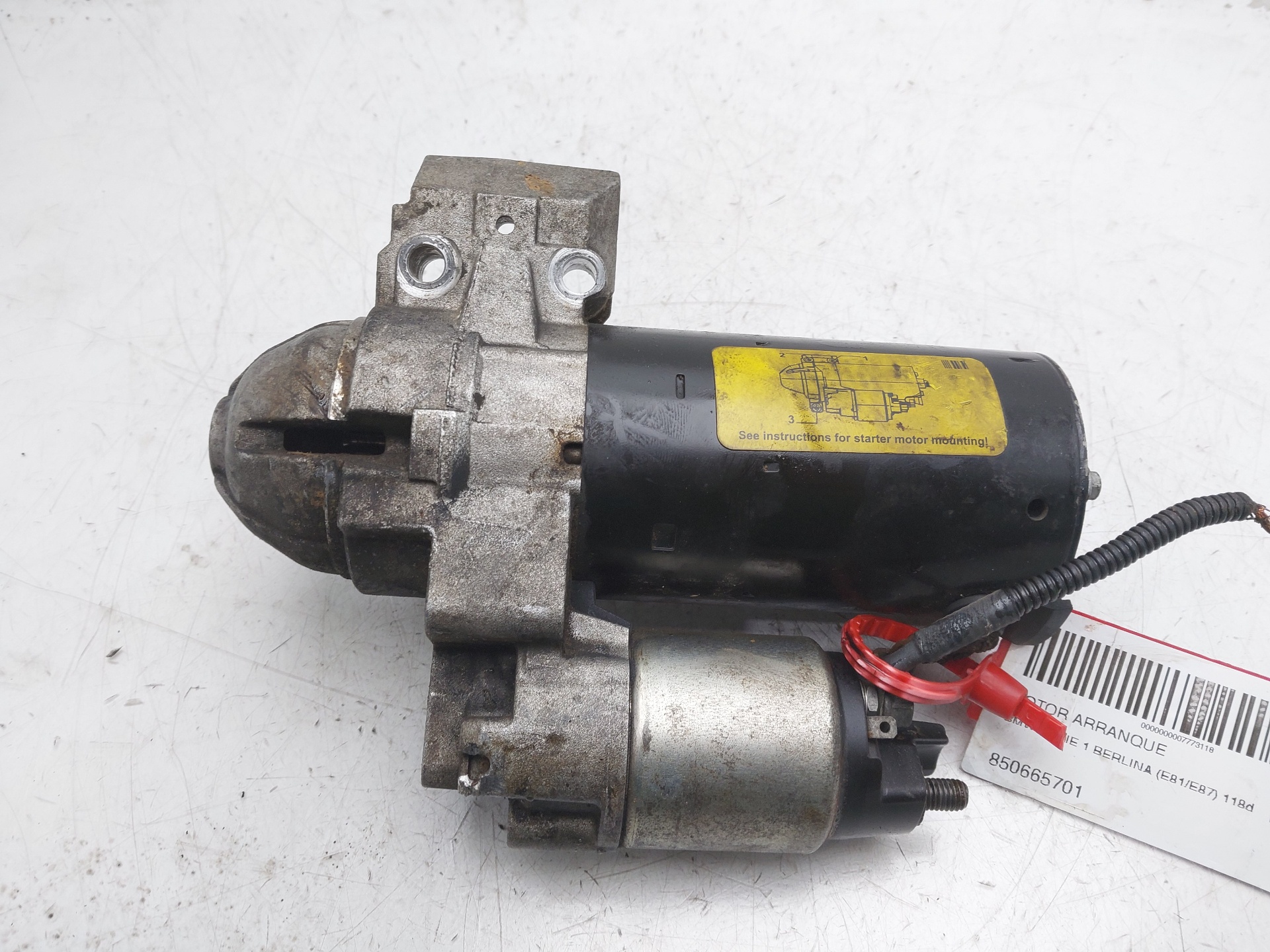 BMW 1 Series E81/E82/E87/E88 (2004-2013) Startovací motor 850665701 24146660