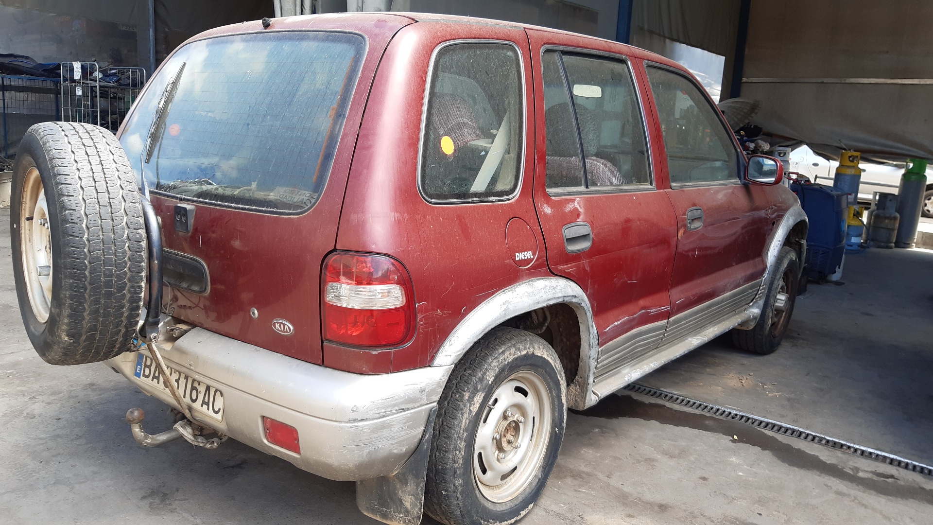 KIA Sportage 1 generation (1993-2006) Kardāna priekšējā daļa 0K01125100 18746550