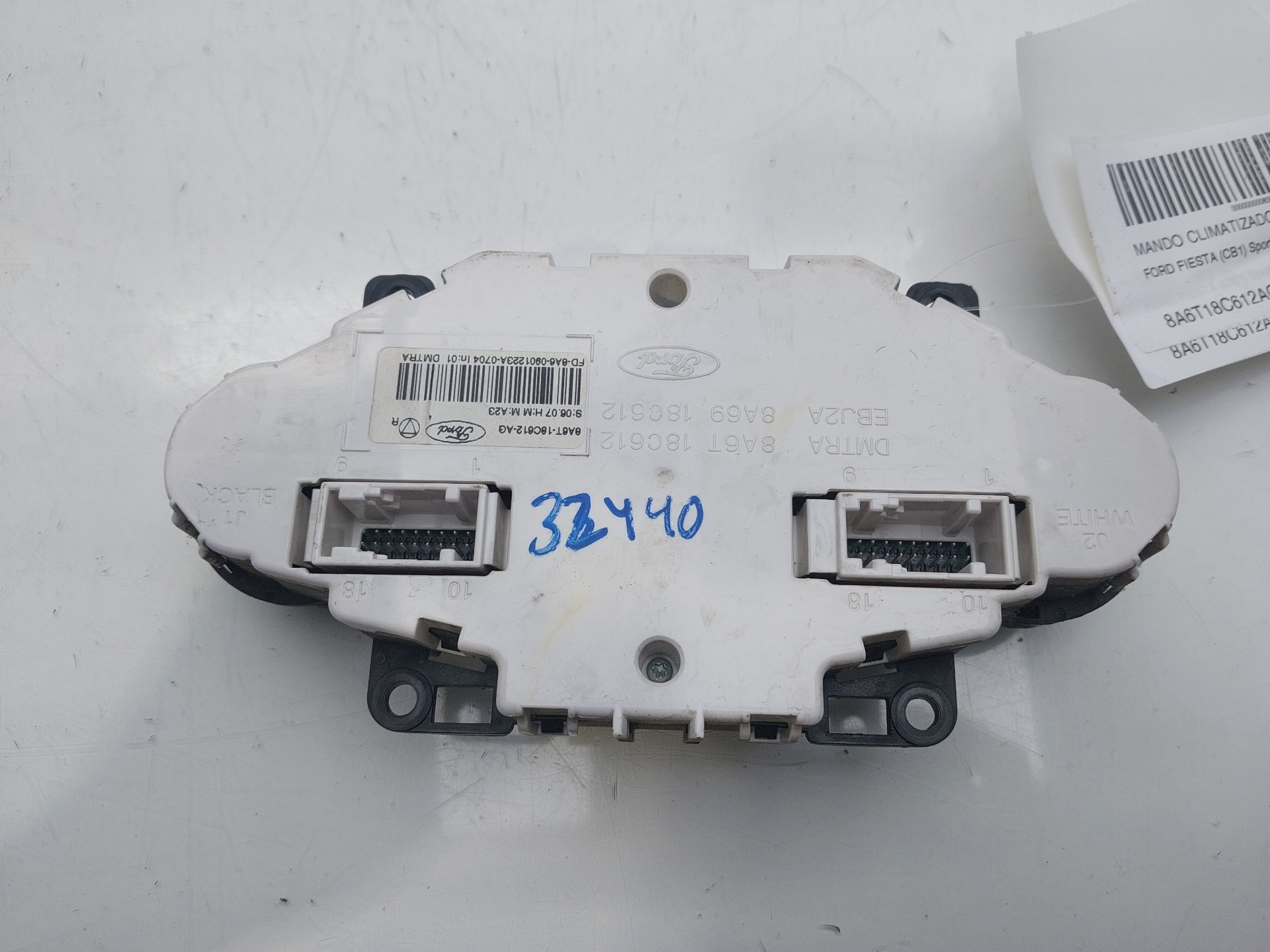 FORD Fiesta 5 generation (2001-2010) Climate  Control Unit 8A6T18C612AG 21574354