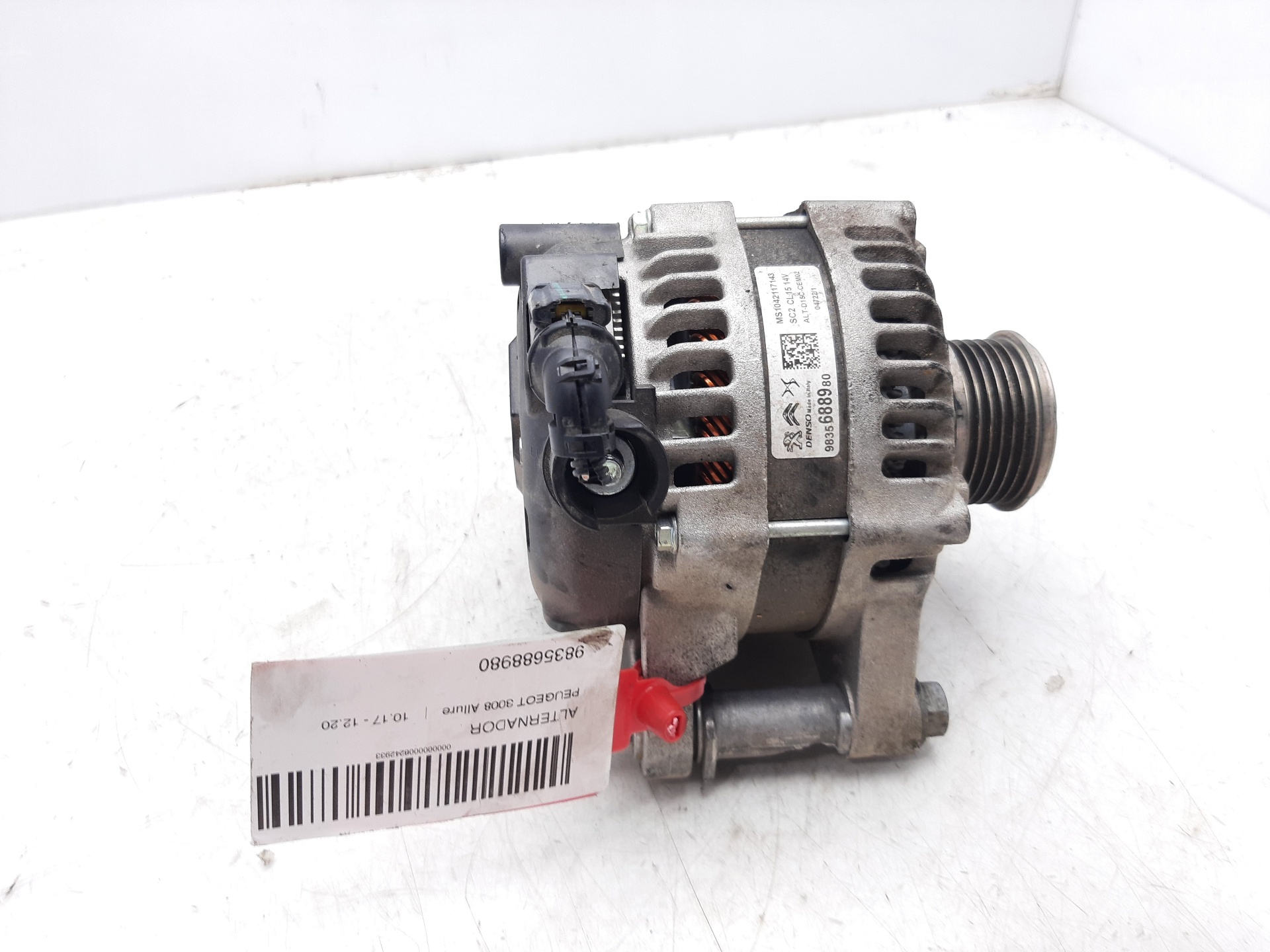 PEUGEOT 3008 1 generation (2010-2016) Ģenerators 9835688980 24959993