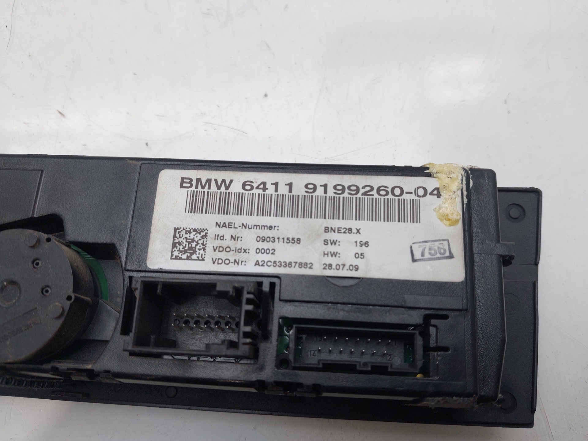 BMW 1 Series E81/E82/E87/E88 (2004-2013) Unitate de control al climei 64119199260 22340693