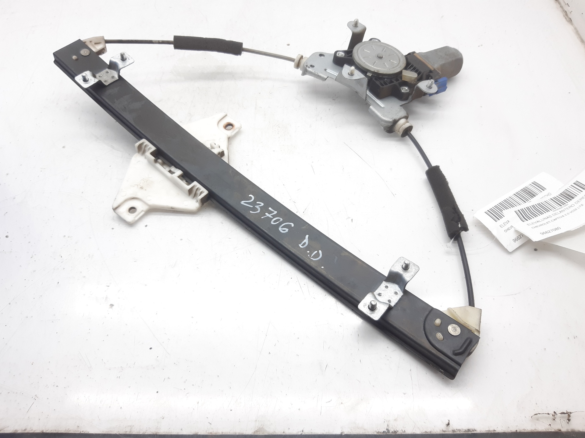 CHEVROLET Captiva 1 generation (2006-2018) Front Right Door Window Regulator 96627080 24112069