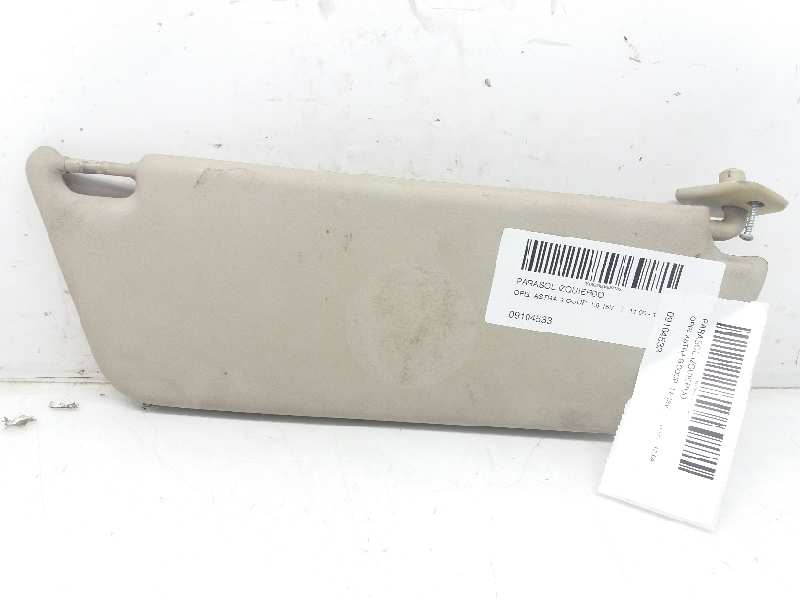 OPEL Astra G (1998-2009) Left Side Sun Visor 09104533 18376844