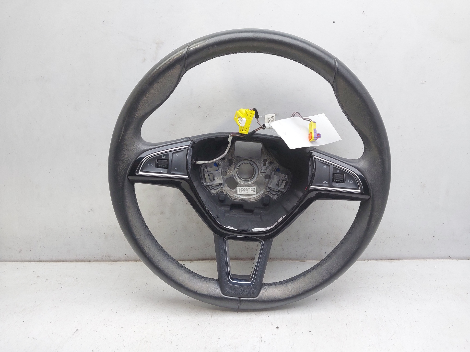 SKODA Fabia 3 generation (2014-2021) Steering Wheel 5E0419091BQ 23891979