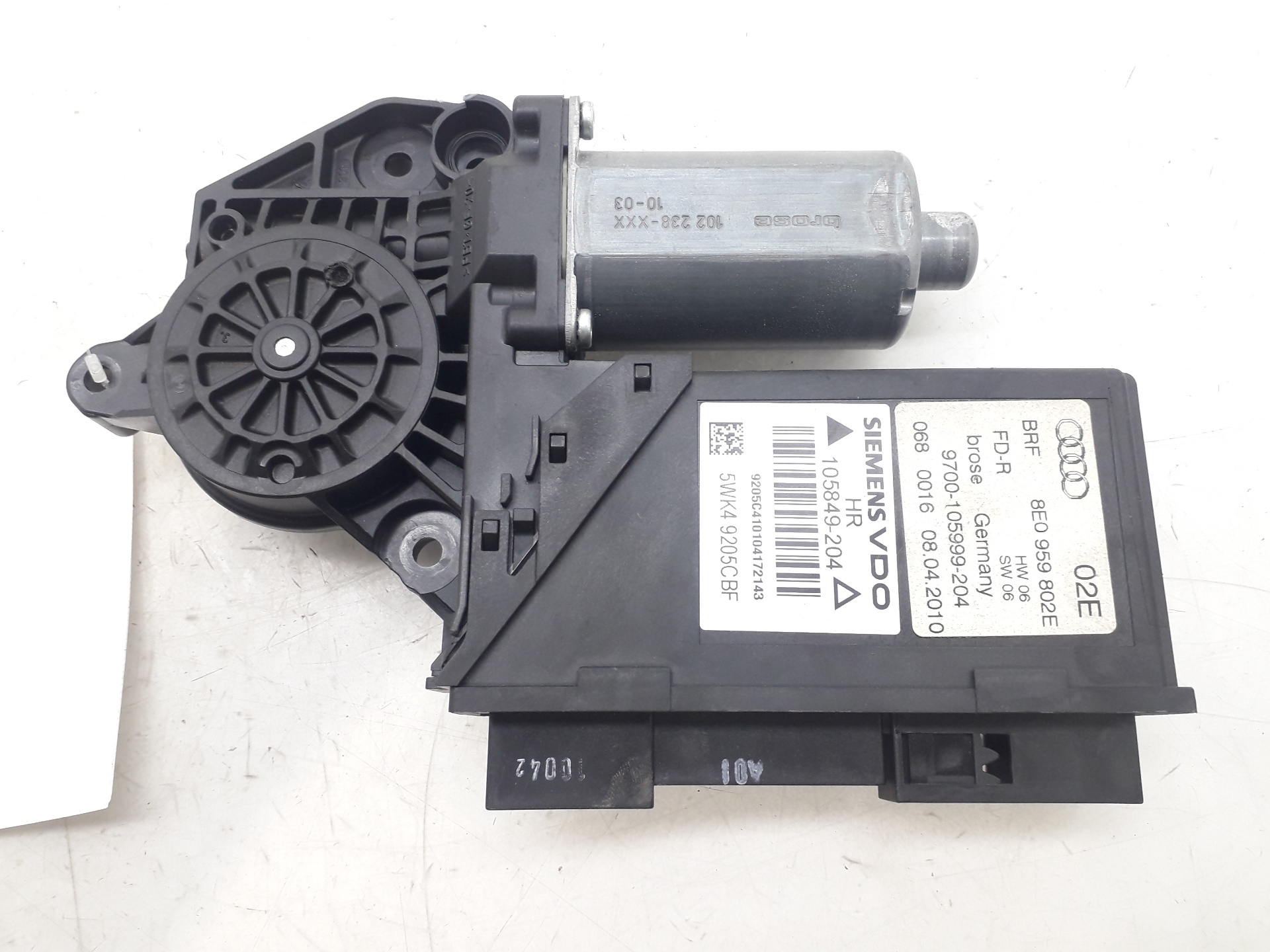 SEAT Exeo 1 generation (2009-2012) Rear Right Door Window Control Motor 8E0959802E 20789371