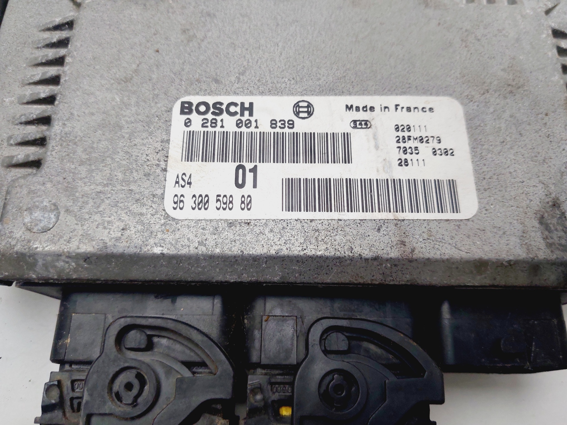 CITROËN Saxo 2 generation (1996-2004) Engine Control Unit ECU 9630059880 25590713