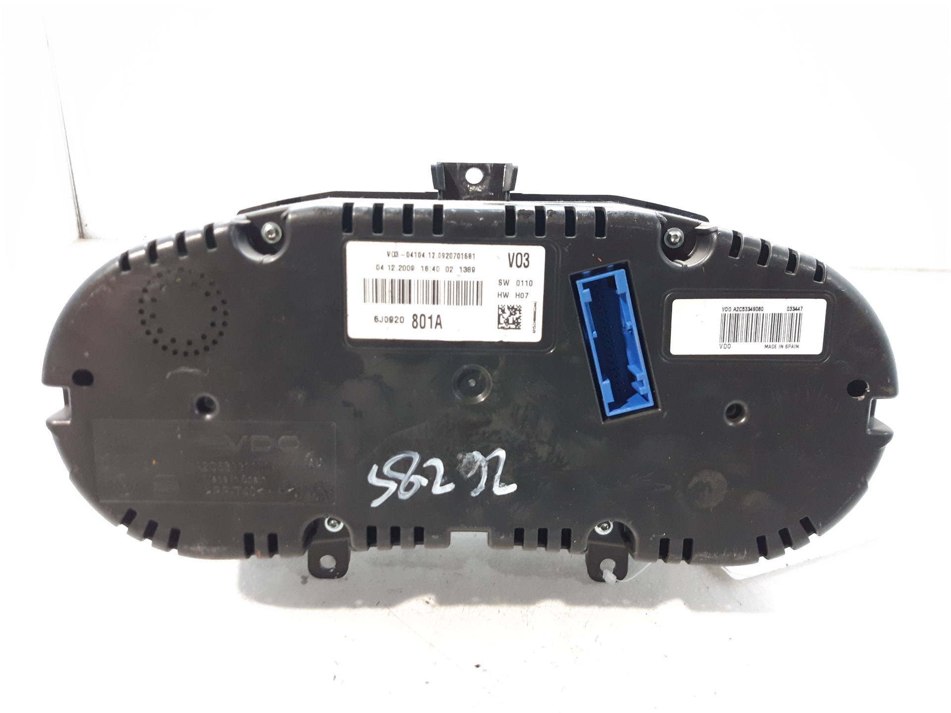 DODGE Ibiza 4 generation (2008-2017) Instrumentu panelis/spidometrs 6J0920801A 18769343