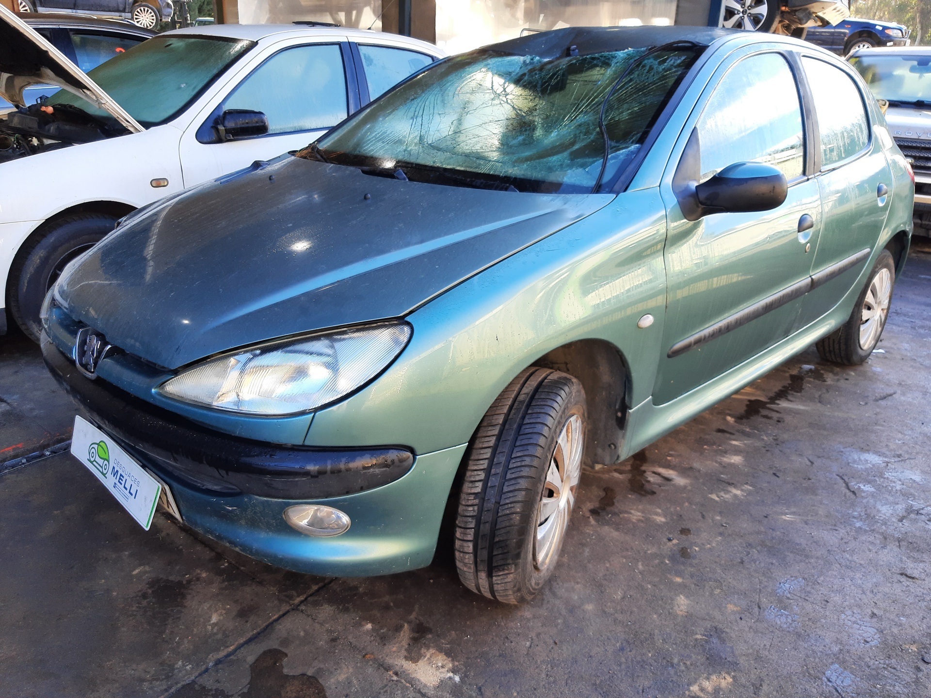 PEUGEOT 206 1 generation (1998-2009) Priekinių dešinių durų spyna 9136J1 23723300