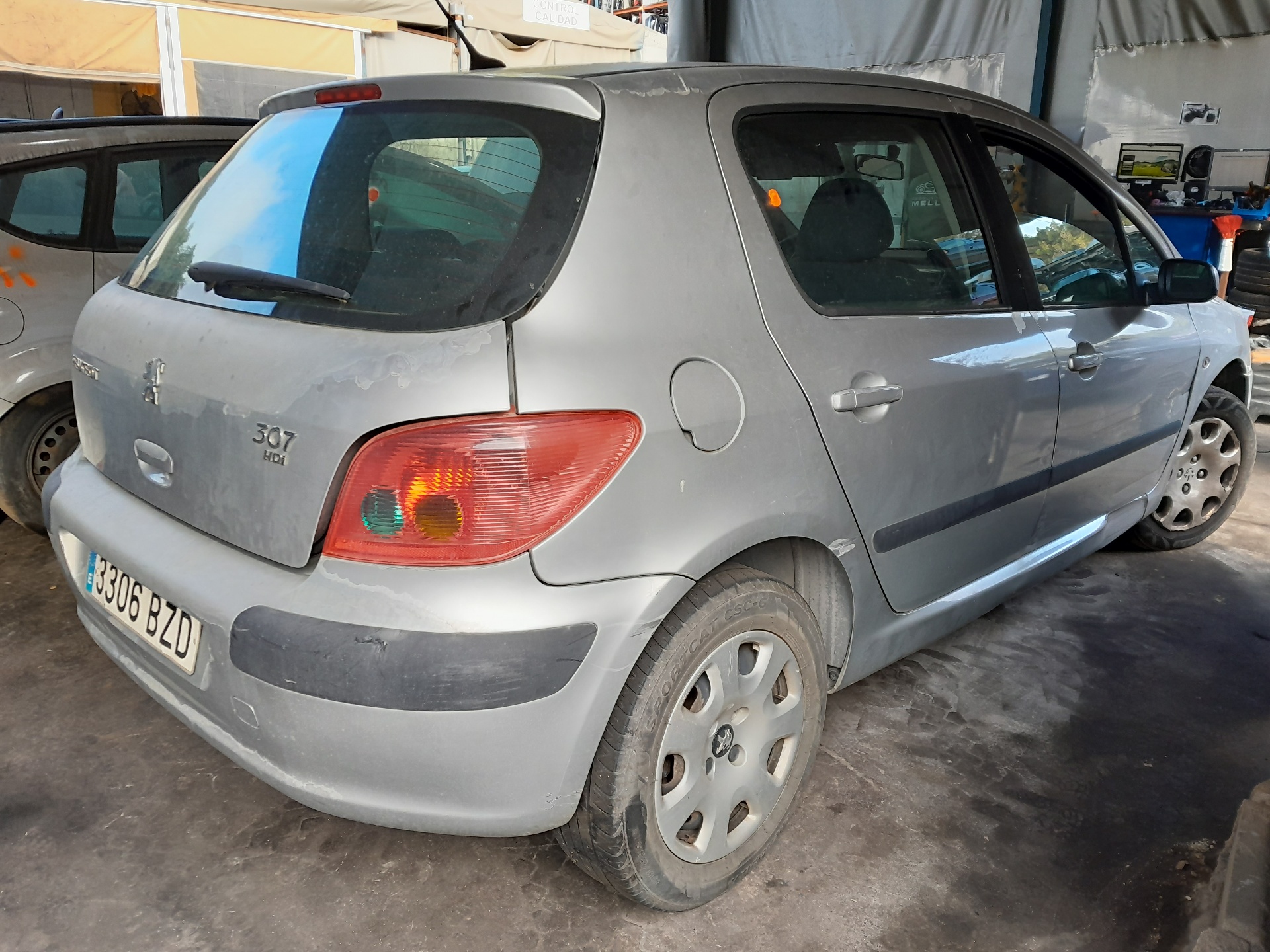 PEUGEOT 307 1 generation (2001-2008) Priekinių kairių durų stiklo pakelėjo varikliukas 9634457380 21414187