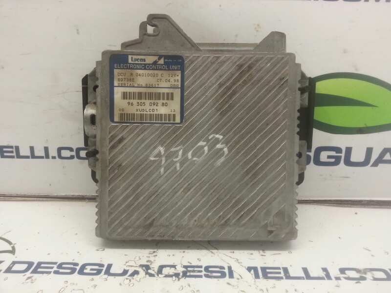 CITROËN Xantia X1 (1993-1998) Engine Control Unit ECU 9630509280 20167549