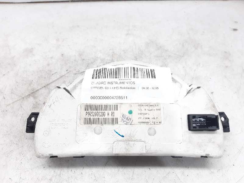 CITROËN C3 1 generation (2002-2010) Compteur de vitesse 9652008280 18397960