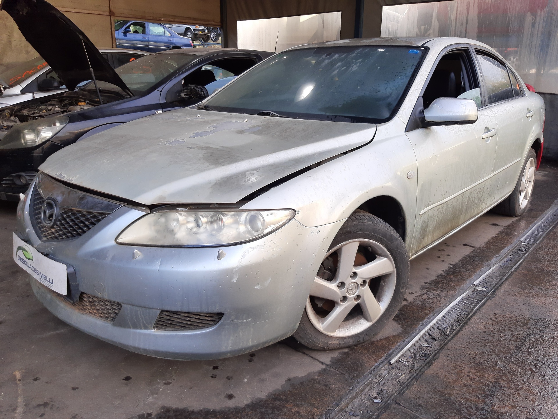 MAZDA 6 GG (2002-2007) Aizmugurējo kreiso durvju ārējais rokturis GJ6A73410JFKZ 22463062