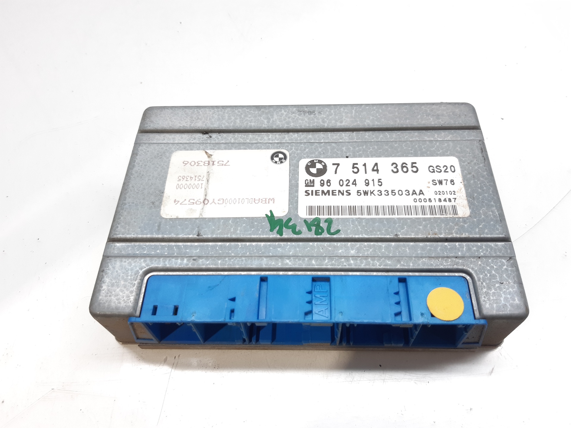 BMW 5 Series E39 (1995-2004) Gearbox Control Unit 7514365 22463340