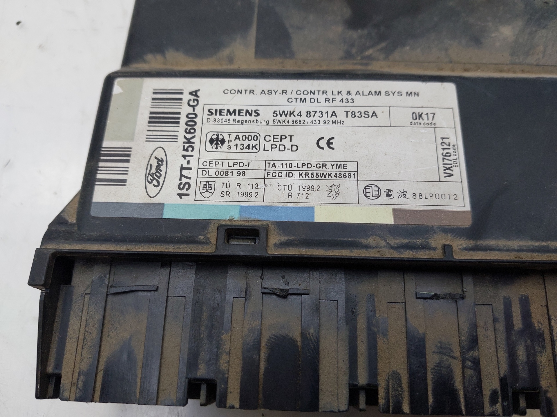 FORD Mondeo 3 generation (2000-2007) Other Control Units 1S7T15K600GA 23031335