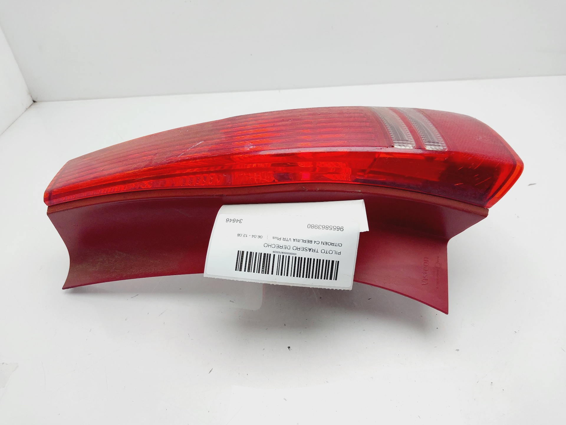 PEUGEOT C4 1 generation (2004-2011) Rear Right Taillight Lamp 9655863980 25207733