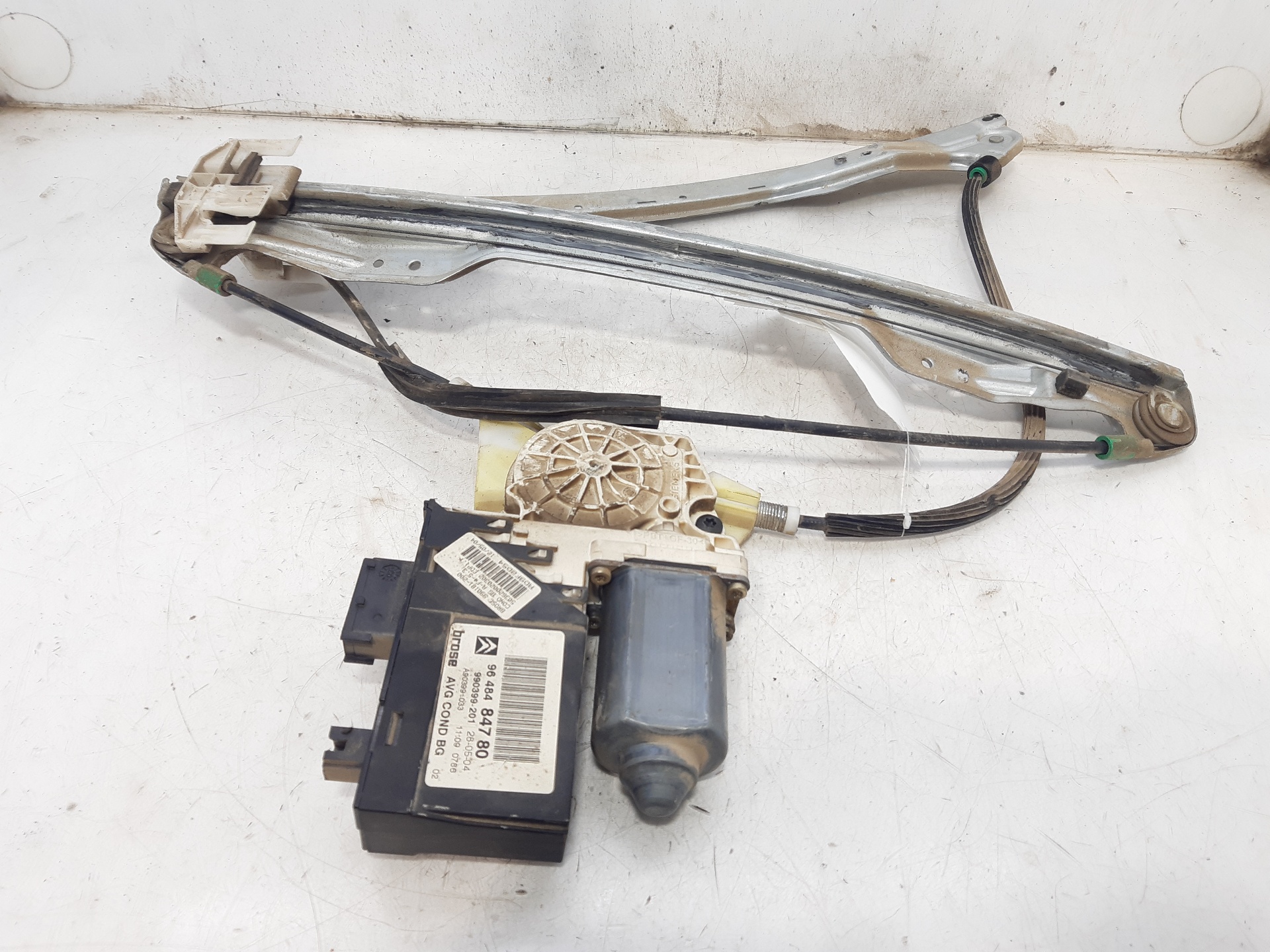 CITROËN C5 1 generation (2001-2008) Front Left Door Window Regulator 9648484780 25046004