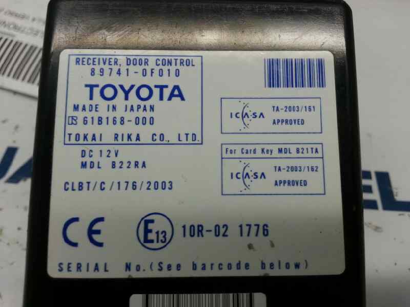 TOYOTA Corolla Verso 1 generation (2001-2009) Other Control Units 897410F010 20166170