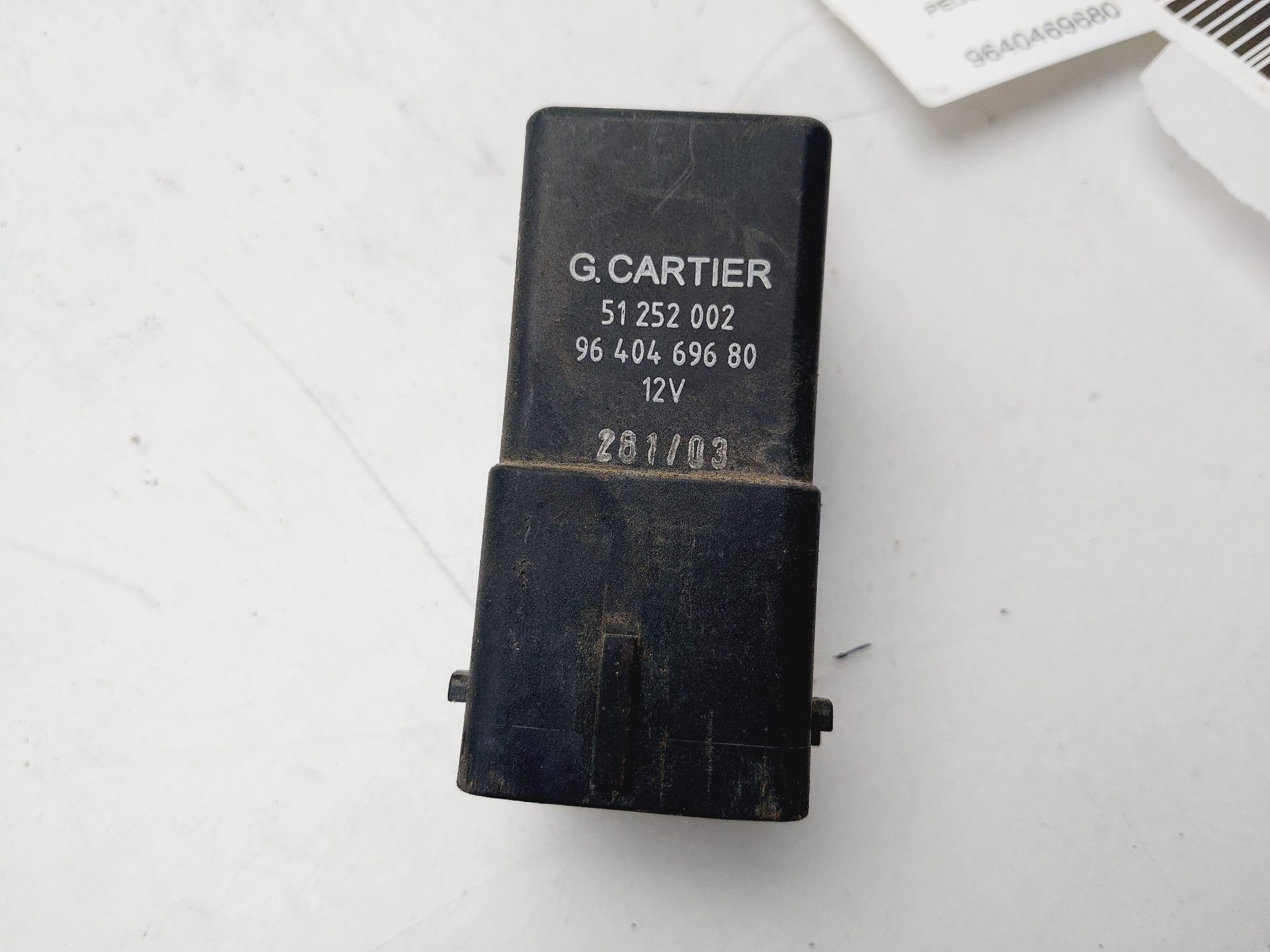 PEUGEOT 307 1 generation (2001-2008) Relays 9640469680 25576423