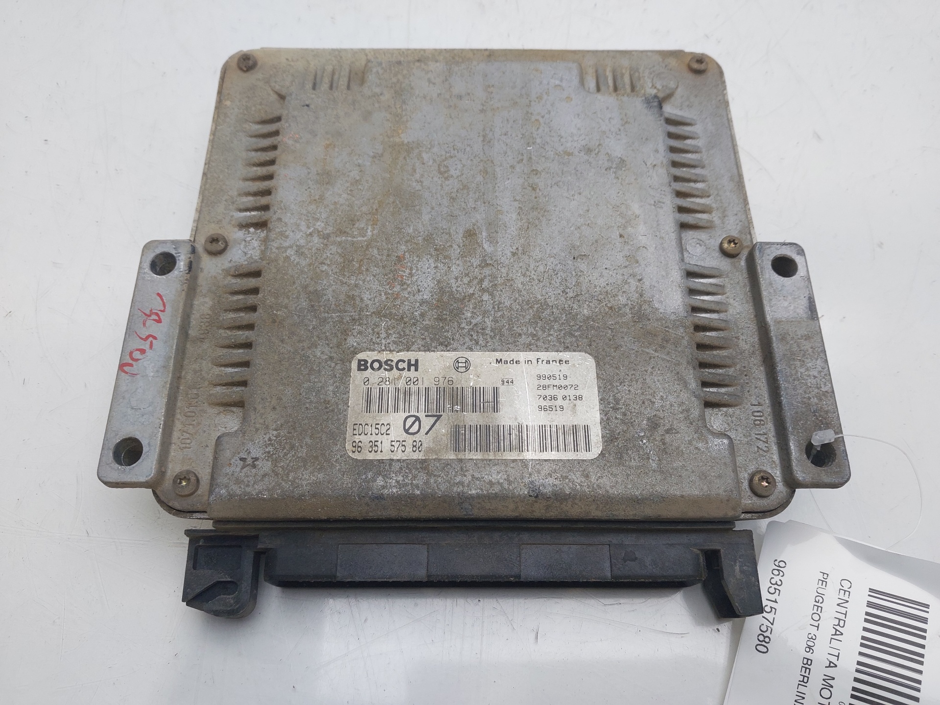 TOYOTA 306 1 generation (1993-2002) Engine Control Unit ECU 9635157580 21414285