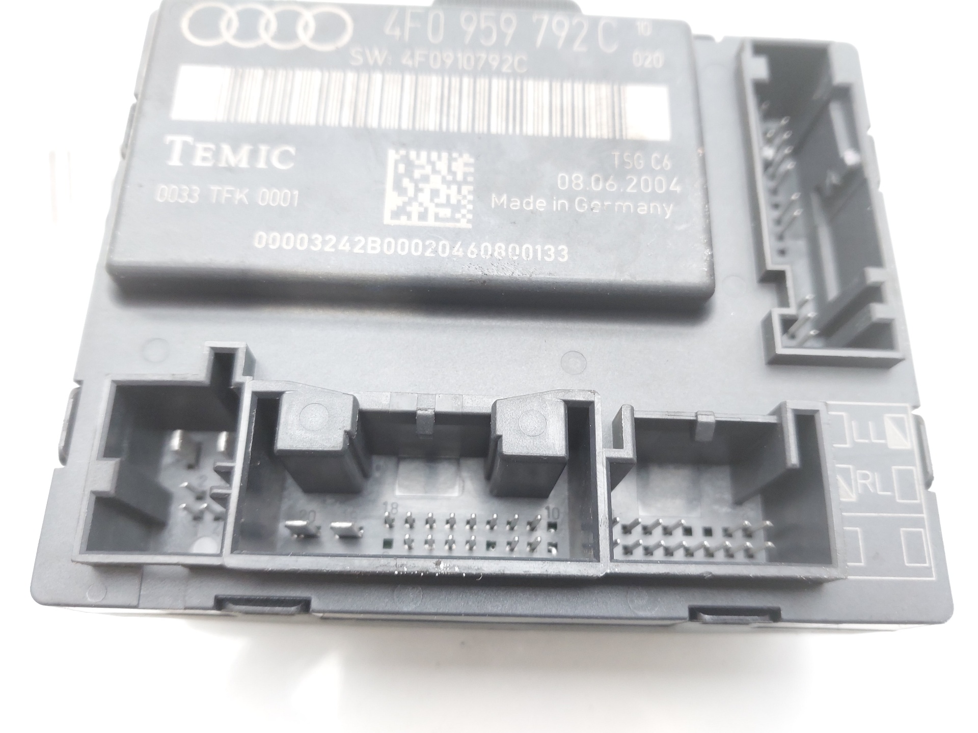 AUDI A6 C6/4F (2004-2011) Autres unités de contrôle 4F0959792C 22487360