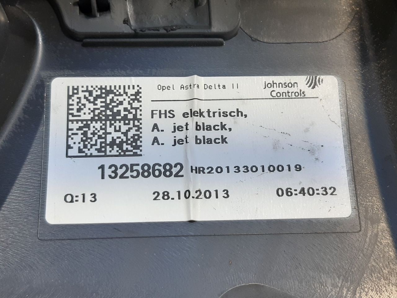 OPEL Astra J (2009-2020) Bakre høyre dørpanel 13258682 18663968