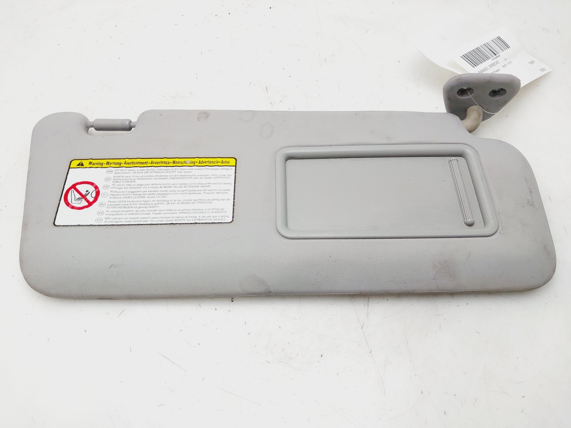 HYUNDAI i30 FD (1 generation) (2007-2012) Right Side Sun Visor 852022L070TX 27307543