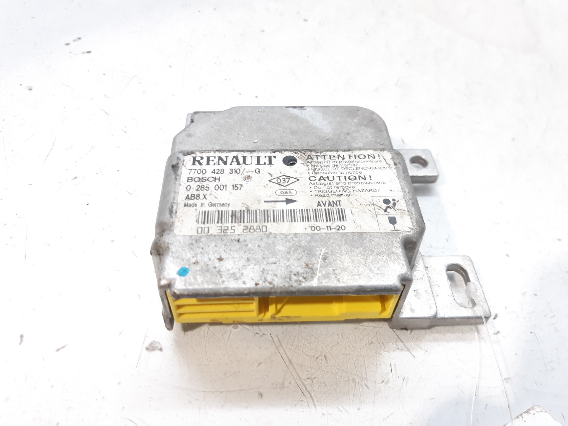 RENAULT Clio 2 generation (1998-2013) Unité de contrôle SRS 7700428310 22027643