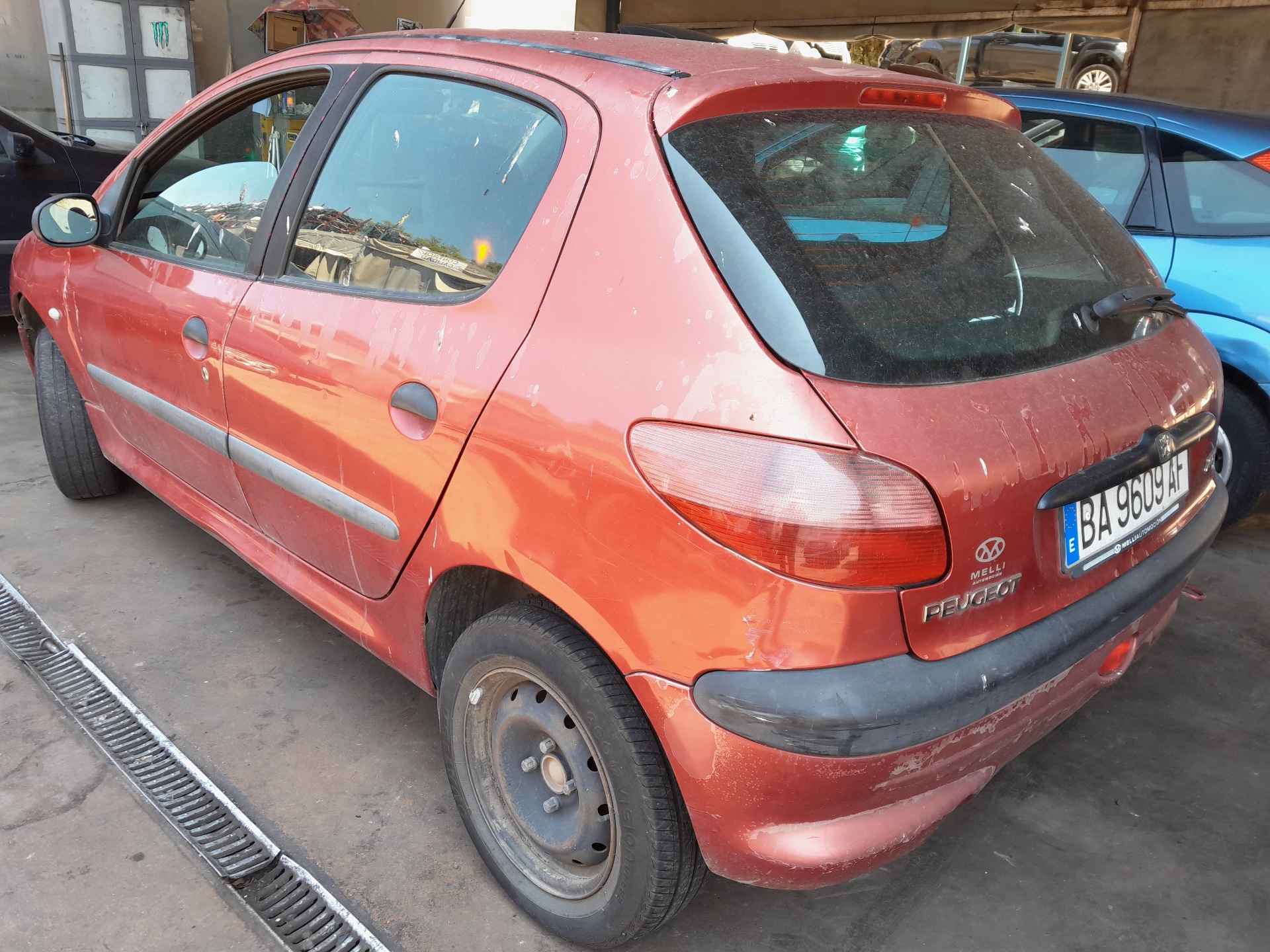 PEUGEOT 206 1 generation (1998-2009) Labās aizmugurējās durvis 9008A5 22338304