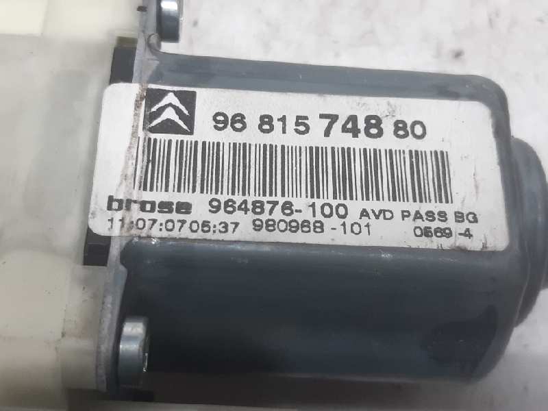 CITROËN C4 1 generation (2004-2011) Front Right Door Window Control Motor 9681574880 20190674