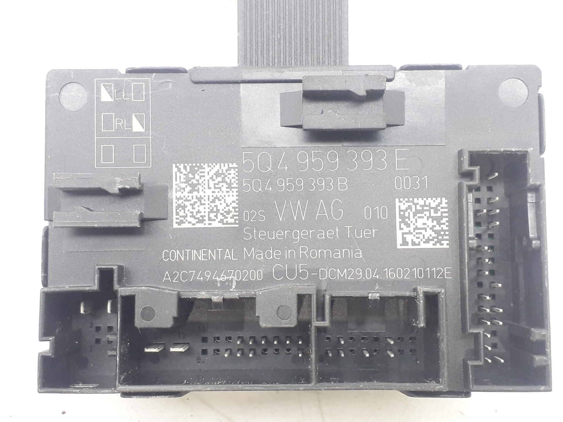 VOLKSWAGEN Variant VII TDI (2014-2024) Other Control Units 5Q4959393E 22067205