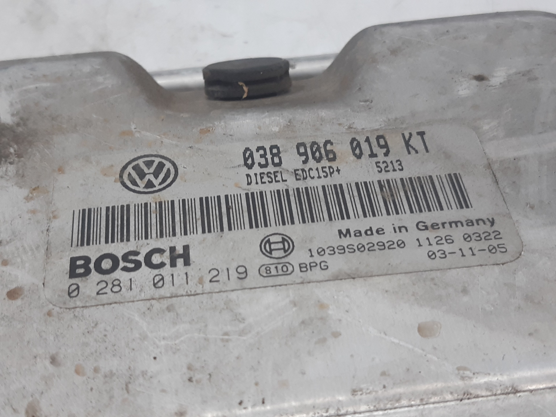 SEAT Cordoba 2 generation (1999-2009) Engine Control Unit ECU 038906019KT 18642146