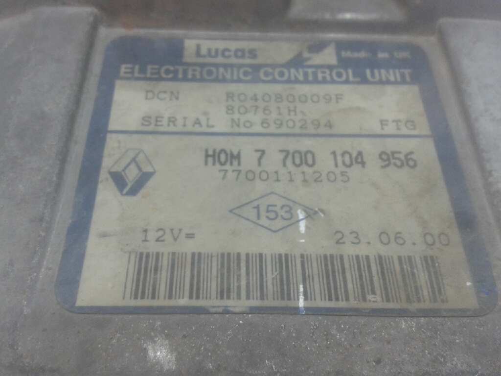 RENAULT Clio 2 generation (1998-2013) Engine Control Unit ECU 7700111205 20166409